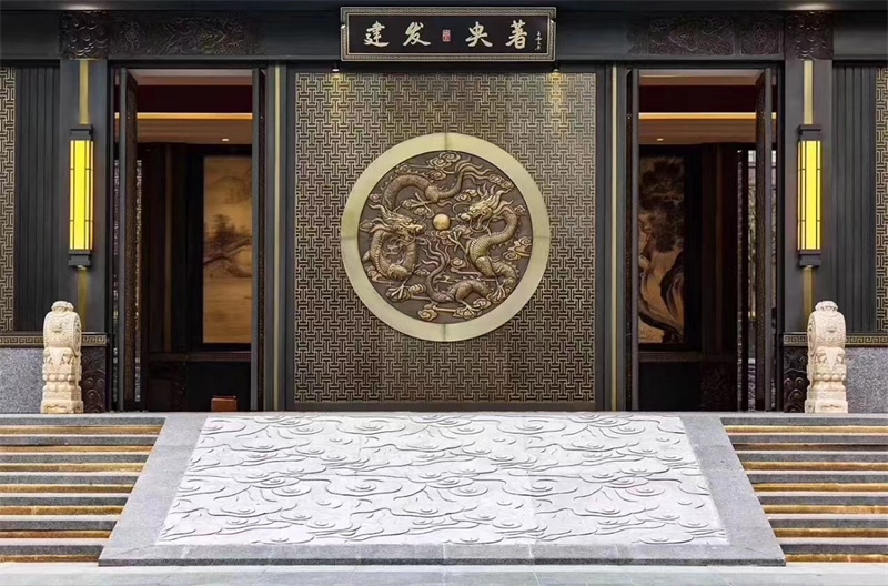 建發(fā)售樓部雕刻門花